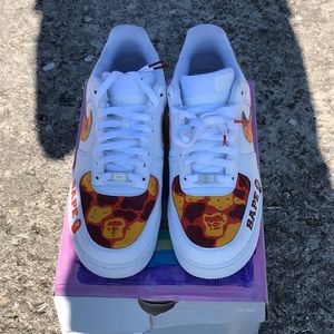 AIR FORCE 1 “07 “ORANGE BAPE” Customization
